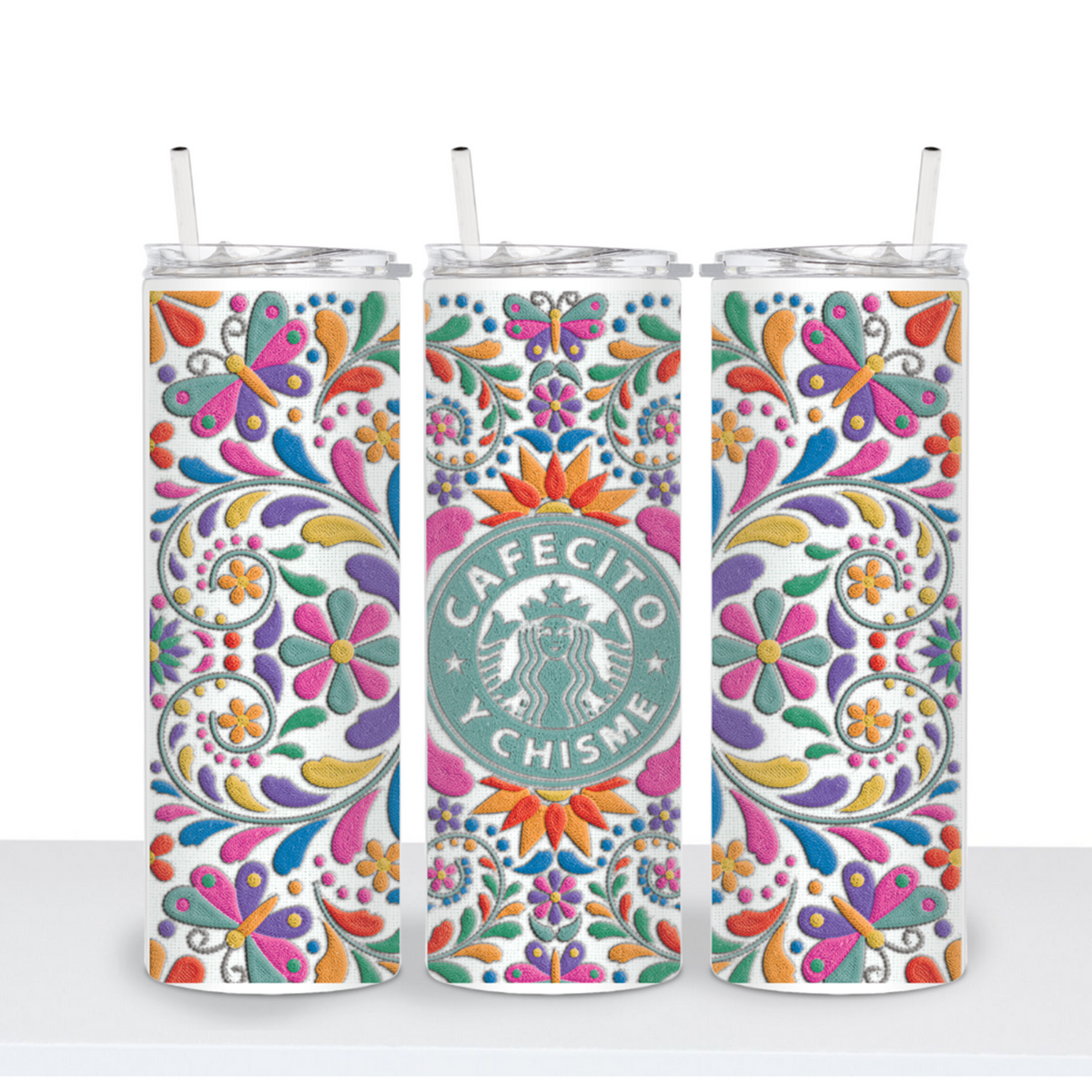 cafecito y chisme tumbler