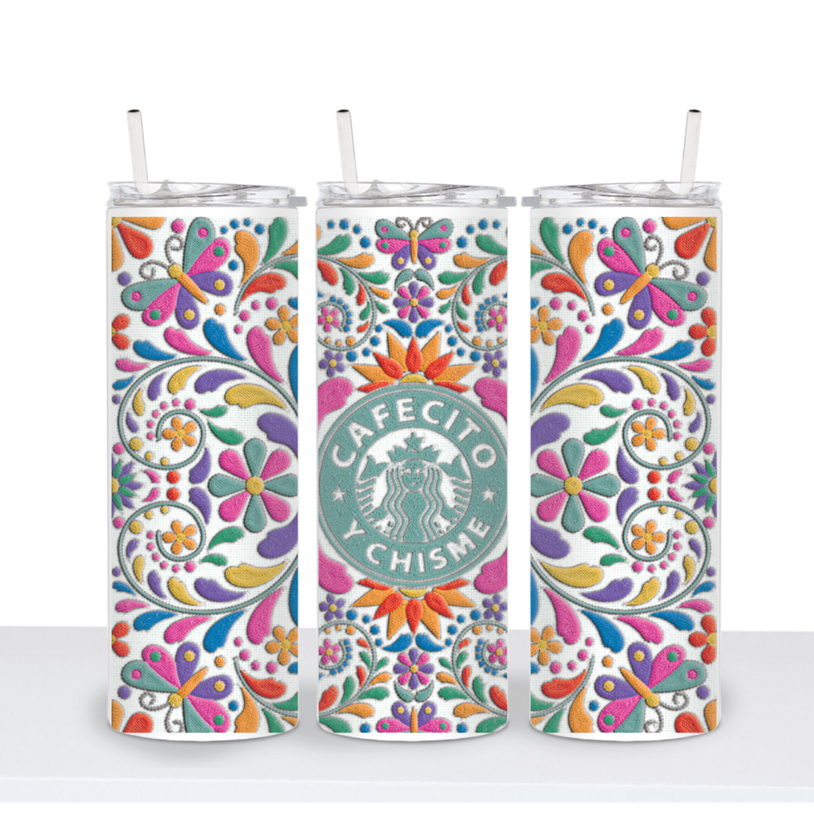 cafecito y chisme tumbler