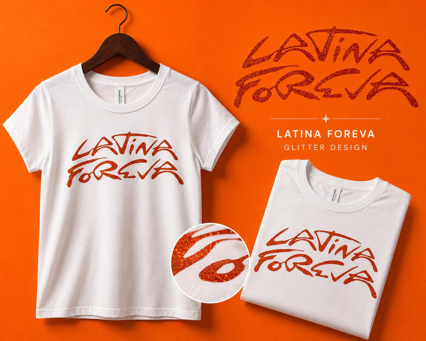 Latina Foreva Glitter Baby Tee| Tropicoqueta merch | Concert outfits| karol g merch| bella canvas crop top