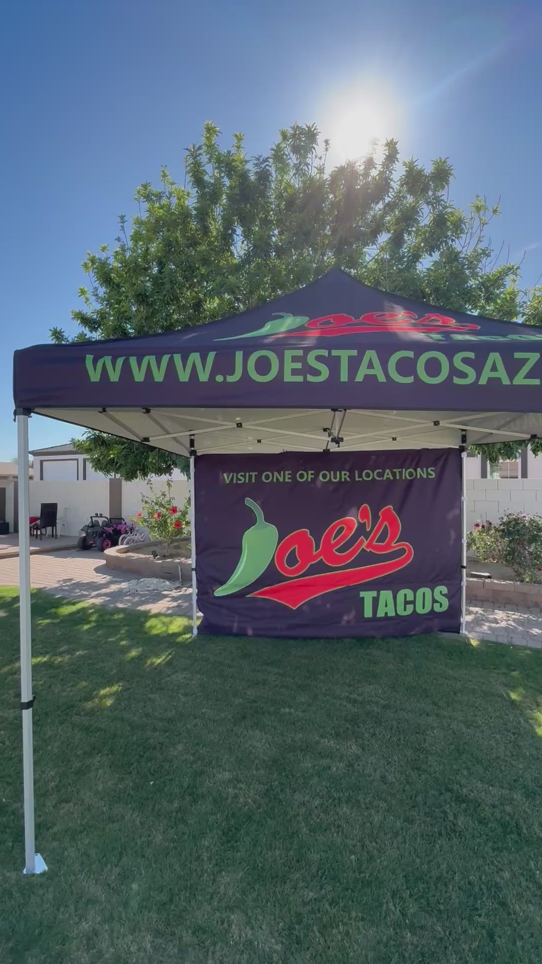 Custom Canopy and back drop